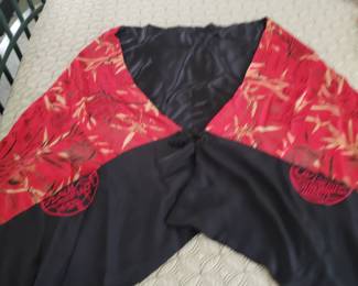 Asian silk wrap