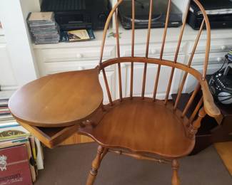 Vintage American Colonial Maple Windsor Writing Chair. Curtis Products. $250