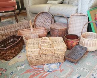 Assorted baskets; assorted prices