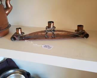 vintage copper candleholder. a rare find!