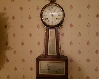 Early 20th century New Haven Clock Co. Banjo Clock.  $350