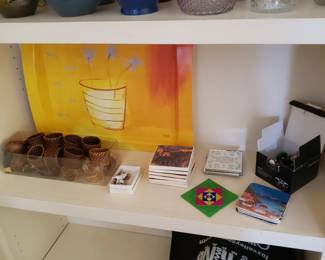 Napkin rings, coasters, trays, other decor