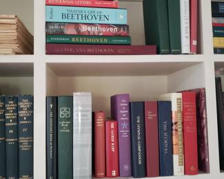 A variety of music and art books