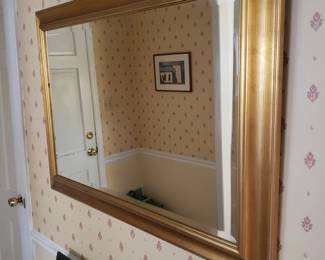 framed large mirror; $150