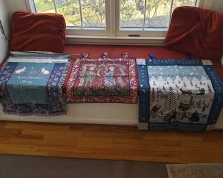 seasonal woven banners for indoor decor; each $10