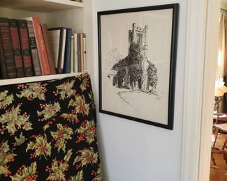 A drawing of The Chapel of the Cross, Chapel Hill by Wm. Meads Prince. $40