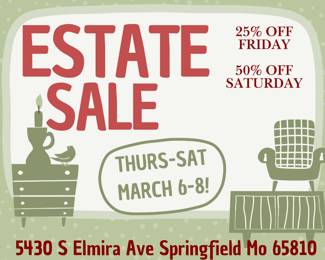 Olive Green Pastel Simple Illustration Garage Sale Yard Sign