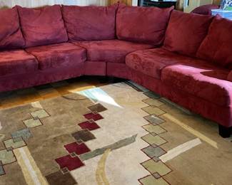 Two-piece sectional sofa (coordinating rug sold separately)