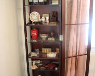 Lighted curio cabinet