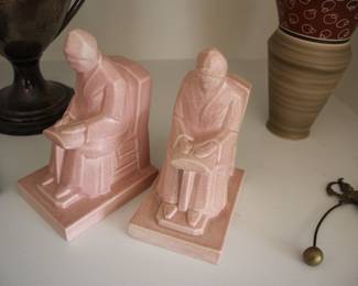 Belgian ceramic bookends
