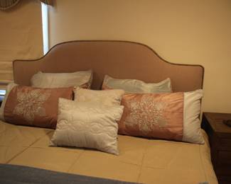 Ballard's upholstered queen headboard