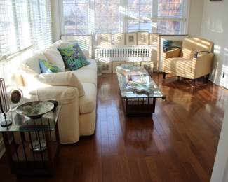 Baker sofa & modern chair