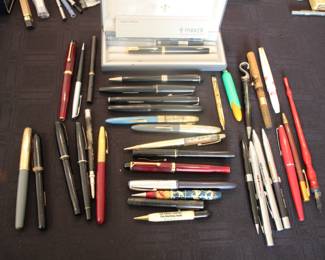 Vintage pen collection - fountain, ball point & pencils