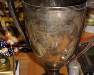 Sterling silver large trophy cup - The Rambler Cup 1947 golf trophy