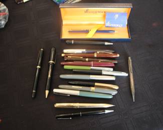 Vintage pen collection - fountain, ball point & pencils