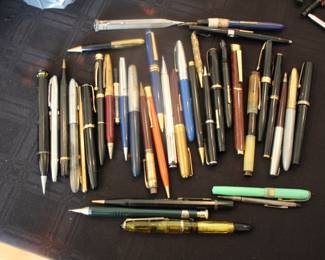 Vintage pen collection - fountain, ball point & pencils