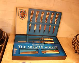 Vintage English knife set