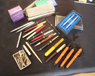 Vintage pen collection - fountain, ball point & pencils