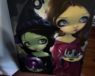 #79A- $60 each - 3 Giclee by Jasmine Becket-Griffith 'Off to see the Wizard" 20"x16"& Wicked Witch & Glinda" 