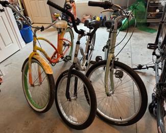 #87 Electra Daisy Beach Bike $90.  #88 Sun Beach Cruiser $110.  #89 Rally Teal Beach Cruiser $110