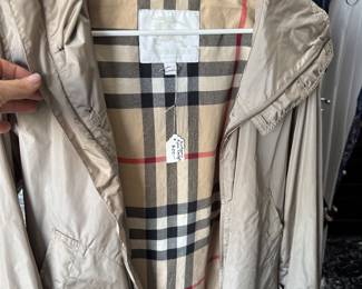 #60 - $100 - off white rain coat jacket - Youth 14