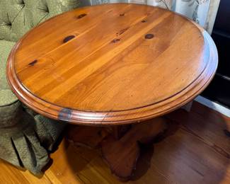 #49 - $80 - Pine Side Table 30"Rx25"H