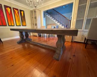 #11 - $1200 - Wood Dining Table 9'8"x39"Wx31"H