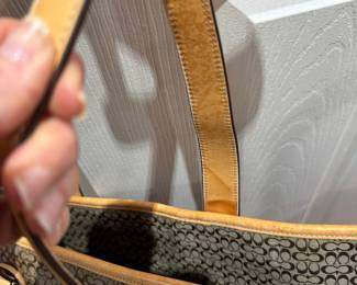 #110 - $120 Coach Signature large tote 