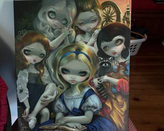 #79C -$60 each - 3 Giclee by Jasmine Becket-Griffith 'Off to see the Wizard" 20"x16"& Wicked Witch & Glinda" 
