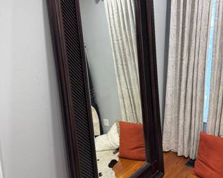 #54 - $300 - Floor Mirror Brown Ebony 4'x7'2"