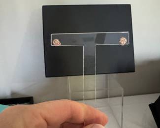 #37 - $75 - set of 14kt rose gold post earrings