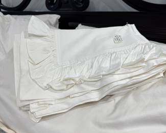 #57 - $150 - Pair of King size ruffle shams custom made by Pandora 800TC