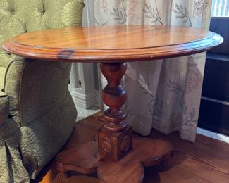 #49 - $80 - Pine Side Table 30"Rx25"H