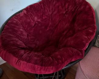 #76 - $100 - Popadom Chair w/red cushion