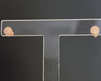 #37 - $75 - set of 14kt rose gold post earrings 