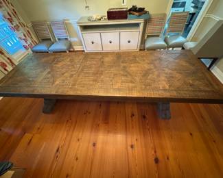 #11 - $1200 - Wood Dining Table 9'8"x39"Wx31"H