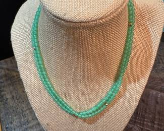 $120 - Jade long strand or double necklace 