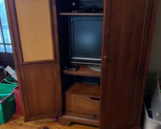 #88 - $240 - Diminutive Armoire 39"x64"x24" with inside mirror