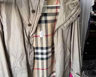 #60 - $100 - off white rain coat jacket - Youth 14