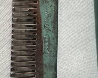 #118 Tifany Sterling baby comb in box $225