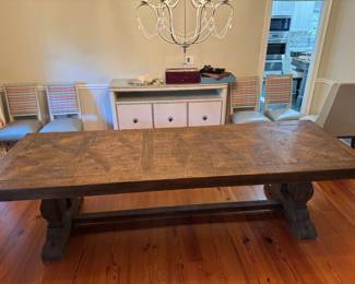 #11 - $1200 - Wood Dining Table 9'8"x39"Wx31"H