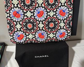 #36 - $425 - Chanel quilting flower print bag A82074 10x8 - mint condition with dust bag & box 