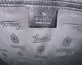 #45 - $550 - Gucci black GG canvas with chain 24x18x9 very good condition