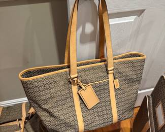 #110 - $120 Coach Signature large tote 