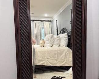 #54 - $300 - Floor Mirror Brown Ebony 4'x7'2"