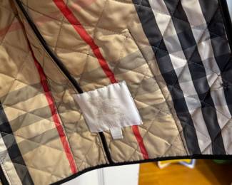 #58 - $100 - Burberry's matellasse black jacket - Youth sz 14 