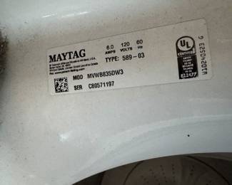 #48B - $450 - Maytag Washer & Dryer Bravos Excel MCT approx 6 years 