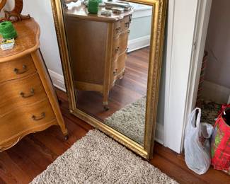 Gold frame mirror