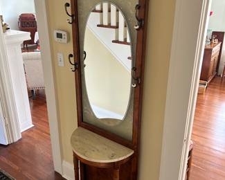 Antique hall tree