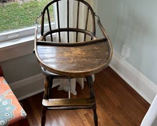 Antique high chair